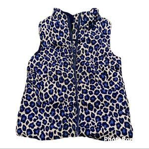 Little Girls 5/6 Purple And White Cheetah Print Vest